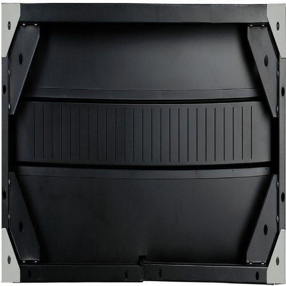 All Steel Bookcase 36" W x 12" D x 60" H Black 5 Openings