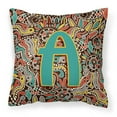 thumbnail image 2 of Carolines Treasures CJ2013-MPW1818 Letter M Retro Tribal Alphabet Initial Canvas Fabric Decorative Pillow  18H x18W, 2 of 3