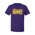 thumbnail image 2 of Wild Bobby,The Best Hubby in The Galaxy, Father's Day, Men Graphic Tees, Purple, 3XL, 2 of 3