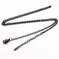 thumbnail image 4 of Collar de acero inoxidable Joyería de acero de titanio para mujer Martillo Cadena cruzada Cadena de bricolaje Accesorios para hombres Colgante Cadena a juego Cadena en forma de O, 4 of 6