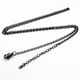 thumbnail image 1 of Collar de acero inoxidable Joyería de acero de titanio para mujer Martillo Cadena cruzada Cadena de bricolaje Accesorios para hombres Colgante Cadena a juego Cadena en forma de O, 1 of 5