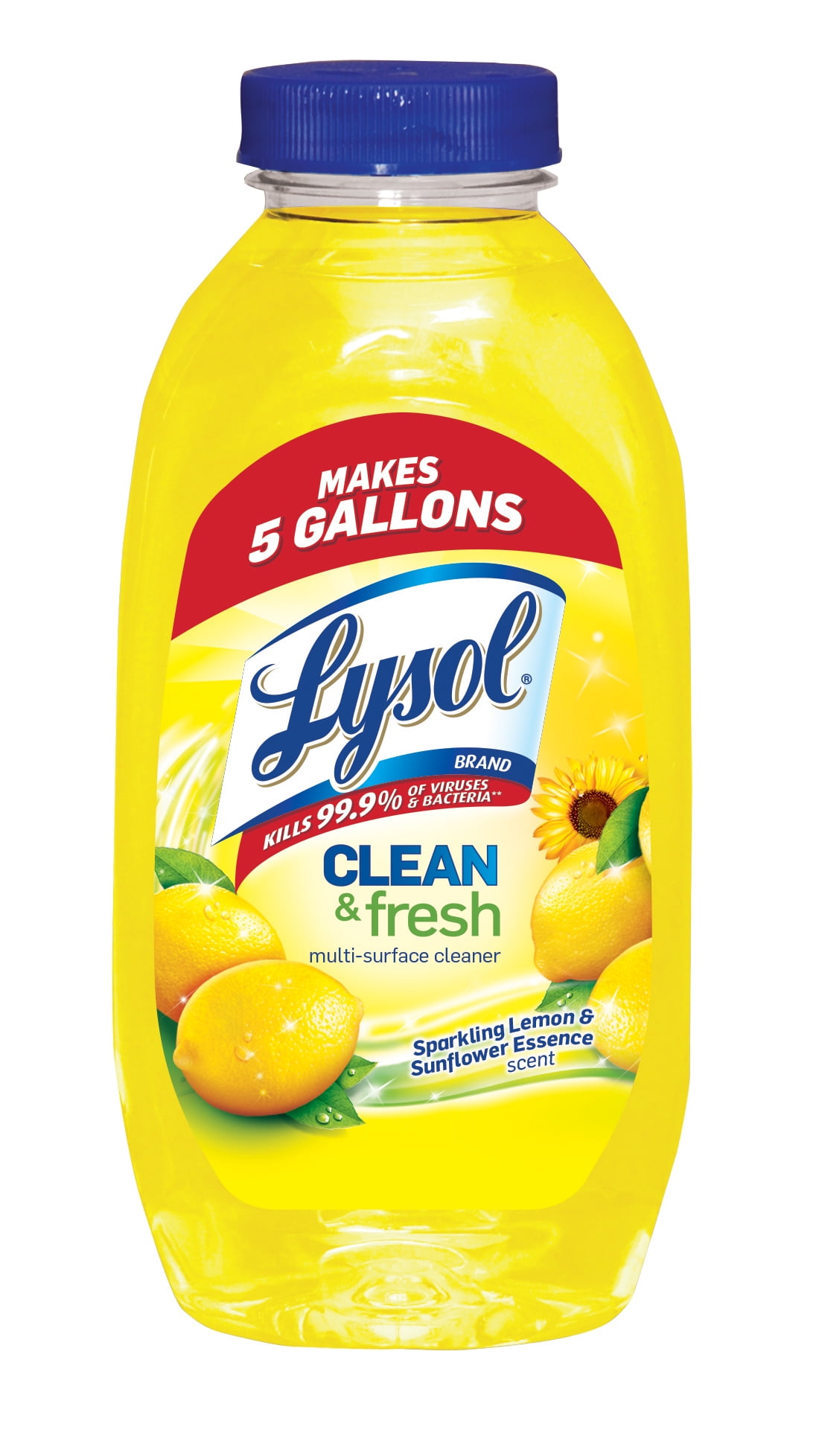 Lysol Clean & Fresh MultiSurface Cleaner, Lemon & Sunflower, 10.75oz