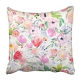 thumbnail image 1 of BSDHOME Purple Watercolor Floral Botanical Pattern and Onto Scrap Booking Hand Raster Pillowcase Cushion Cover 20x20 inch, 1 of 1