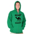 thumbnail image 5 of Hump Day Camel Wednesday Weekday Zip Up Hoodie Men's Women's Brisco Brands 5X, 5 of 6