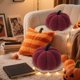 thumbnail image 4 of Peluche de calabaza de viento, juguete de lana de cordero, cojín de almohada, muñeca, decoración de Halloween, almohada de calabaza, peluches, almohada de calabaza, 4 of 5