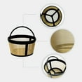 thumbnail image 6 of YIEMEEN Durable Metal Mesh Coffee Filter User Friendly Coffee Filter Coffee Strainer for 4/6/8/12 Cup Brewing Devices, 6 of 16