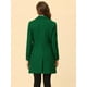thumbnail image 4 of Abrigo De TrincheGabardiDoble HileDe Botones SolaCon Muescas PaMujer Verdes XS, 4 of 5