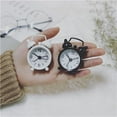 thumbnail image 4 of Small Metal Electronic Creative Cute Round Table Clock Mini Alarm Clock Digital Quartz Clock YELLOW, 4 of 8