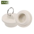 thumbnail image 3 of 4Pcs Tub Stoppers, Rubber Bathtub Stoppers 1-1/4" Kitchen Sink Drain Stopper, White, 3 of 6