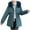 Dark Blue, variant on Titcea Puffer Jacket Womens Fleece Collar Thickened Solid Color Zip Up Winter Coats with Pockets Warm Loose Comfort Jackets