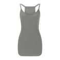 thumbnail image 6 of Sexlip Womens Sleeveless Bodycon Mini Dress V Neck Design Stretchy Fabric Relaxed Silhouette for Evening Events Gray M, 6 of 6