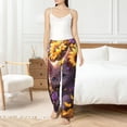 thumbnail image 5 of Uemuo Sunshine Cute Cat Sunflower Pattern Women's Wide Leg Palazzo Lounge Pants with Pockets Light Weight Loose Comfy Casual Pajama Pants-XX-Large, 5 of 9