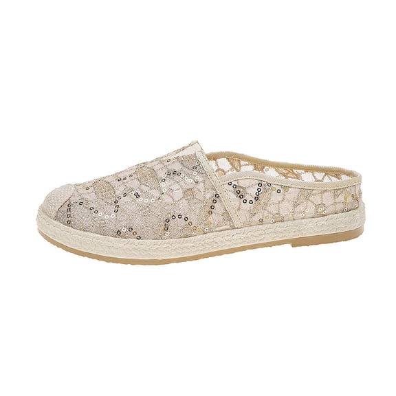 Women's School Canvas Flat Espadrilles Mesh Shoes