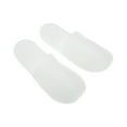 thumbnail image 2 of Unique Bargains 1Pair Disposable Slippers Foldable Anti-slip Hotel Slippers White, 2 of 5