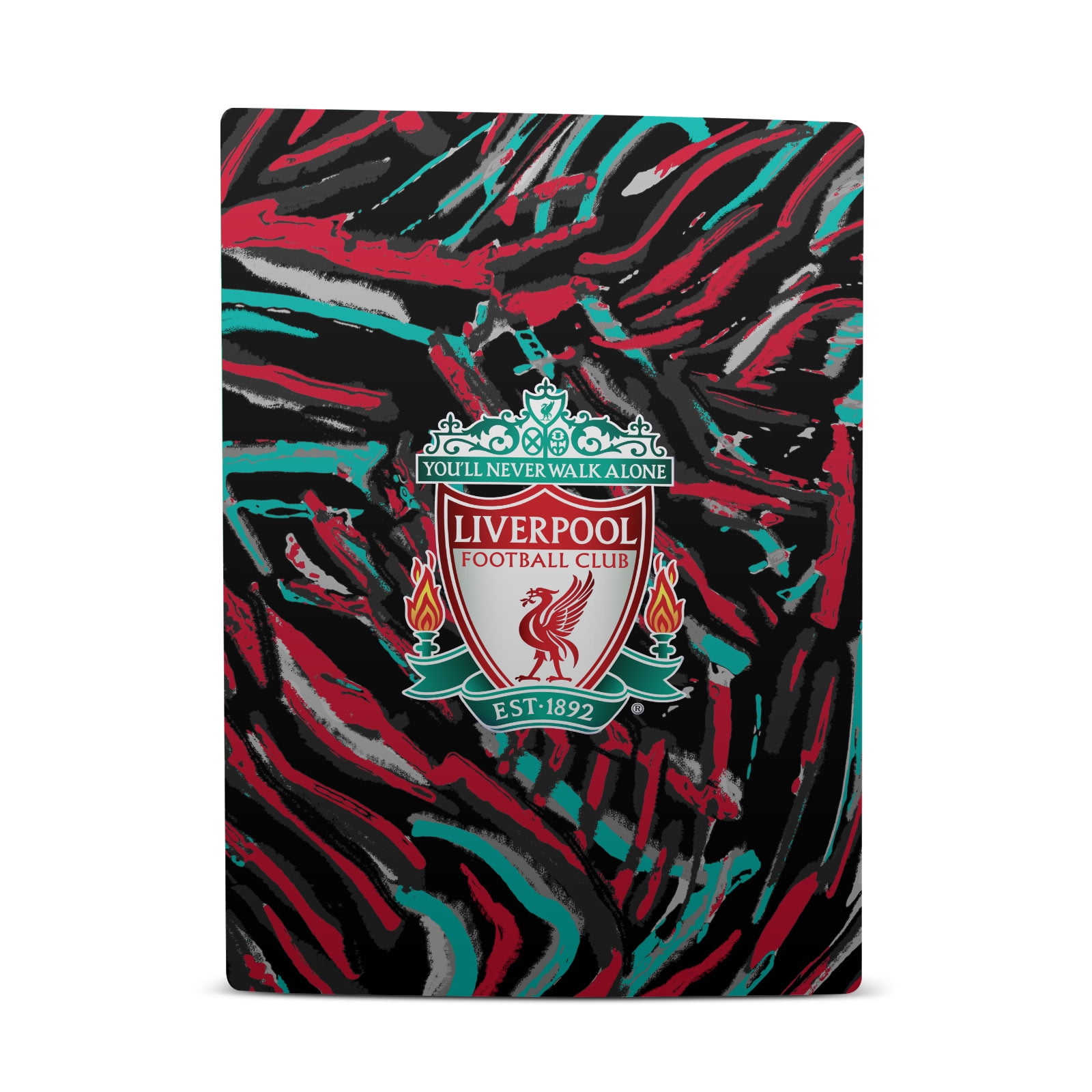 Head Case Designs Officially Licensed Liverpool Football Club Art Abstract Brush Vinyl Sticker Skin Decal Cover Compatible with Sony PS5 Digital Edition Bundle