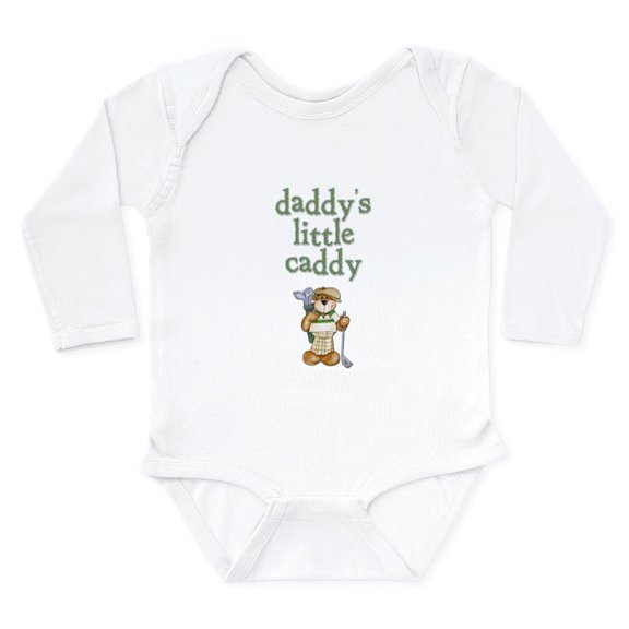 CafePress - Daddy's Little Caddy Infant Creeper Long Sleeve In - Long Sleeve Cotton Baby Bodysuit