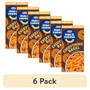 (6 pack) Kraft Mac and Cheese, 1 Box, for Easy Dinner or Dinner Sides, Everything Bagel Flavored, No Artificial Flavors, Preservatives or Dyes, 7.25 oz