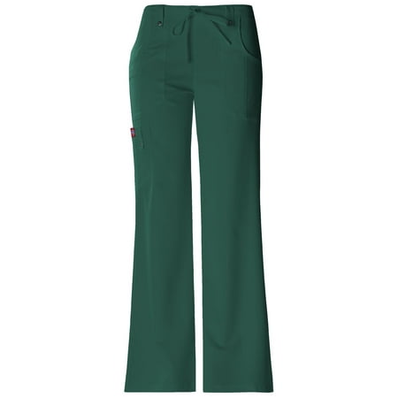 

Dickies Xtreme Stretch Scrubs Pant for Women Mid Rise Drawstring Cargo 82011