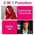 thumbnail image 3 of ikzee Coloring Hair Wax, Rose Red - Hair Styling Clay Washable - Temporary Hair Dye - Hair Color Wax For Women Men Kids Party Cosplay, 3 of 9