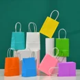 thumbnail image 4 of 10/20/30/50 piezas Mini bolsa de papel Kraft pequeña con asas Bolsa de regalo para festivales Bolsas de compra de dulces de alta calidad, 4 of 5