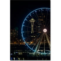 Trademark Fine Art "Wheel and Needle at Night" Canvas Art by Yale Gurney
