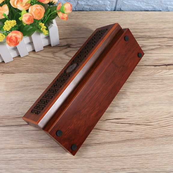 SWETRACE 1Set Small Jewelry Box for Men in Brown Wooden Design with Linen Lining for Protection