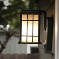 thumbnail image 3 of Kuna Smart Camera Porch Light, Craftsman Style Flood & Security Light, Black, 3 of 3