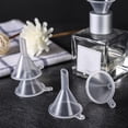 thumbnail image 5 of 2 Pack Mini Clear Plastic Funnel for Bottling Cosmetics, Liquids, and Oil Filling - Small Funnel for Easy Transfer of Essential Oils and Perfumes T9I0, 5 of 8