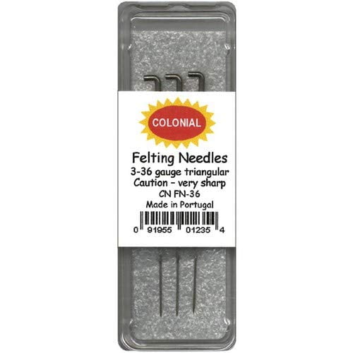 3-Pack Colonial Needle CNFN36 Triangle Point Felting Needle Size 36 