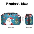 thumbnail image 5 of Santa Claus USB Organizer Oxford Cloth Waterproof Electronic Gadget Storage Bag 5.9x9.44x3.14 in Hard Drive Case Portable Small Box Cell Phone Charger Cord Organizer, 5 of 6