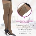 thumbnail image 6 of Gabrialla Sheer Thigh High Medium Graduated Compression Stockings for Women 20-22 mmHg: H-40, 6 of 7