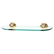 Alno A9050-18 Embassy Series 18" Wide Glass Shelf - Brass