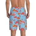 thumbnail image 2 of Mens Pajama Pants - Pink Flamingo Sleep Shorts Mens Pajama Shorts, Comfy Pj Pants for Mens Lounge Shorts, 2 of 5