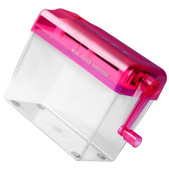 Hemobllo Red Handheld Paper Shredder for Home and Office Use, Compact, Easy to Operate and Convenient