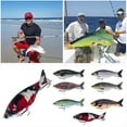 thumbnail image 6 of 7 Inch 82g Glide Bait 2-Piece Jointed Swimbait Sinking Saltwater Hard Bait for Giant Bass Pike Musky Big Monster Fish, 6 of 7