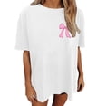 thumbnail image 5 of DHFJKG Short Sleeve Shirts For Women Oversized Bow Print Graphic Tee Crewneck Vintage Tshirts Casual Baggy Streetwear Trendy Tops, 5 of 8
