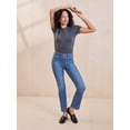 thumbnail image 3 of Levi Strauss Signature Women's and Women's Plus Shaping Perfect Pull On Straight Jeans, Sizes 2-20, 3 of 8
