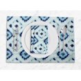 thumbnail image 1 of S4Sassy Blue Diamond Tie-Dye Everyday Washable Placemats With Napkins Dining Table Decor, 1 of 3