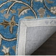 thumbnail image 6 of SAFAVIEH Bella Kade Floral Wool Area Rug, Blue/Taupe, 5' x 5' Round, 6 of 10
