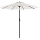thumbnail image 2 of SONGMICS Sombrilla para Patio, Sombrilla de Mesa de Exterior de 2,29 m, con 8 costillas, UPF 50+, Inclinación Doble de 30°, Base no Incluida, para Patio, Jardín, Piscina, Blanco, 2 of 5