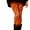 Orange, variant on Tummy Control Leggings for Women Bat Dot Printed High Waist Athletic Tights Yoga Pants,Black,S