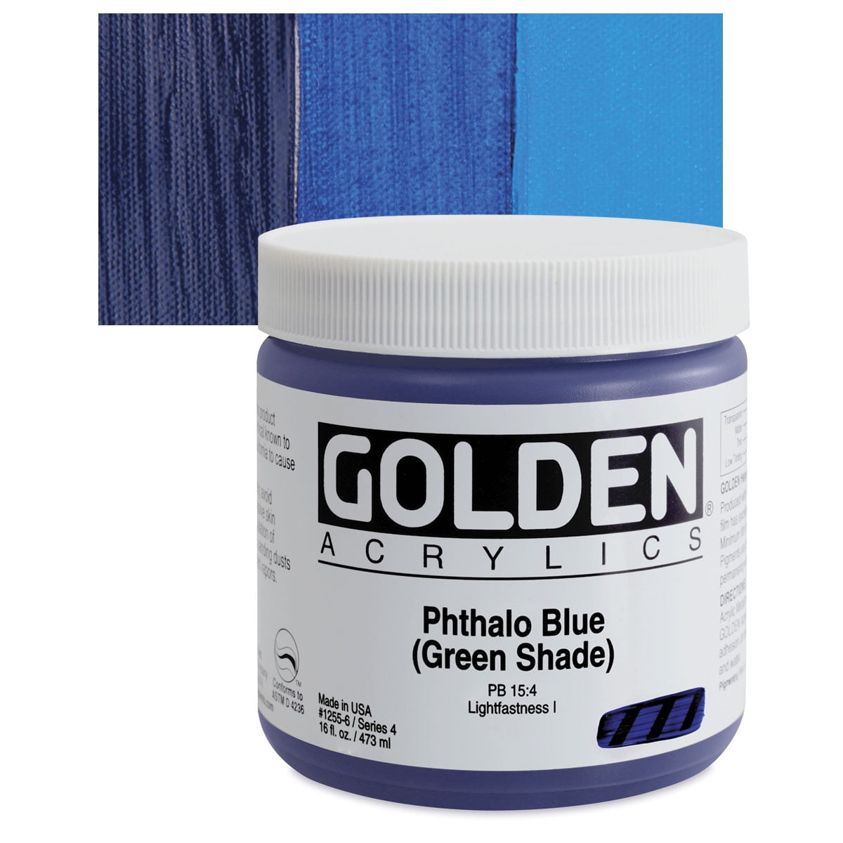 Golden Heavy Body Artist Acrylics - Phthalo Blue (Red Shade)
