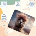 thumbnail image 3 of Alpaca Printed Gaming Mousepad Desk Pad, Square 8.3x9.8 Inch Non-Slip Rubber Bottom Mouse Mat for Office and Gaming, 3 of 6