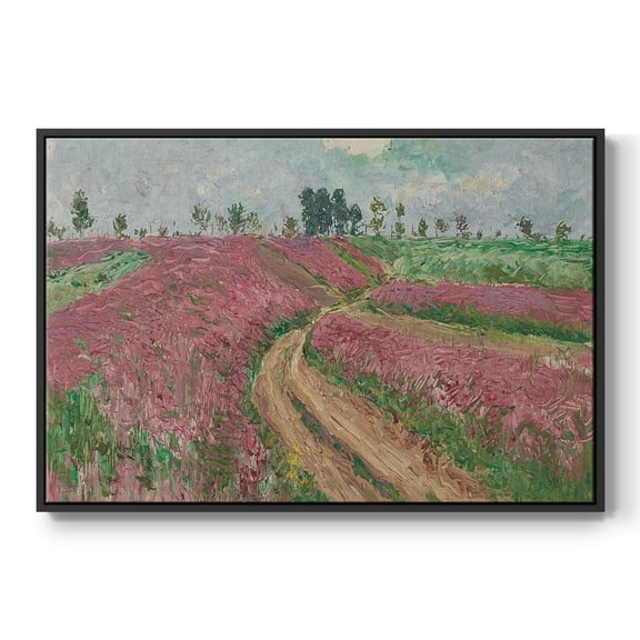 Vintage Landscape-CCCLXV By Wexford Home Framed in Black Wood Gallery Wrapped Canvas 17 in. x 25 in.