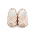 thumbnail image 2 of goowrom Baby Sandals Shoes with Plaid Pattern, Elastic Band Non-Slip Bottom Clothing Accessory, 2 of 5
