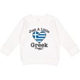 thumbnail image 2 of Inktastic Just a Little Greek Heritage Toddler Sweatshirt, 2 of 4