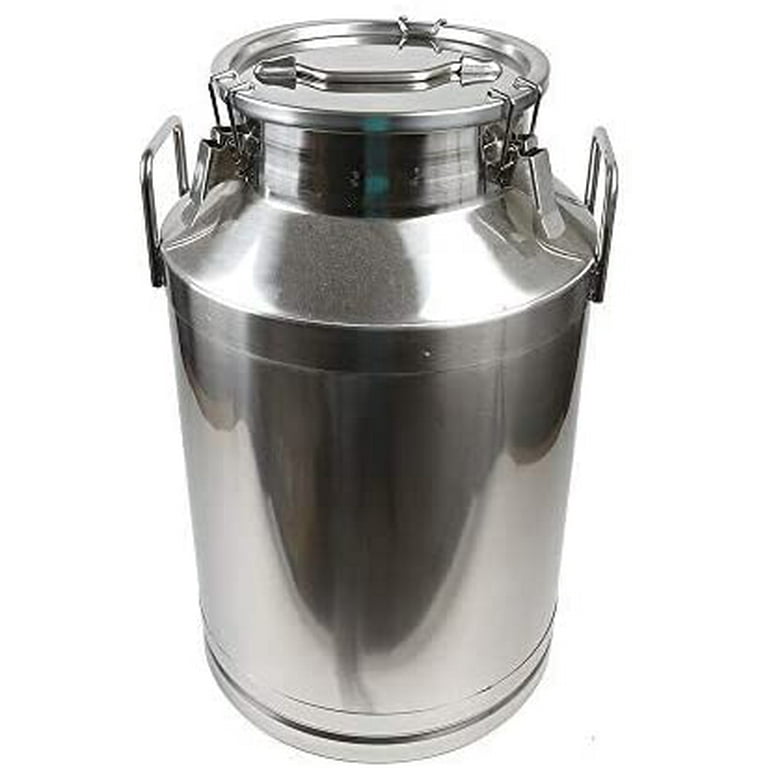 WUZSTAR 60L Stainless Steel Milk Can Wine Pail Bucket Tote Jug