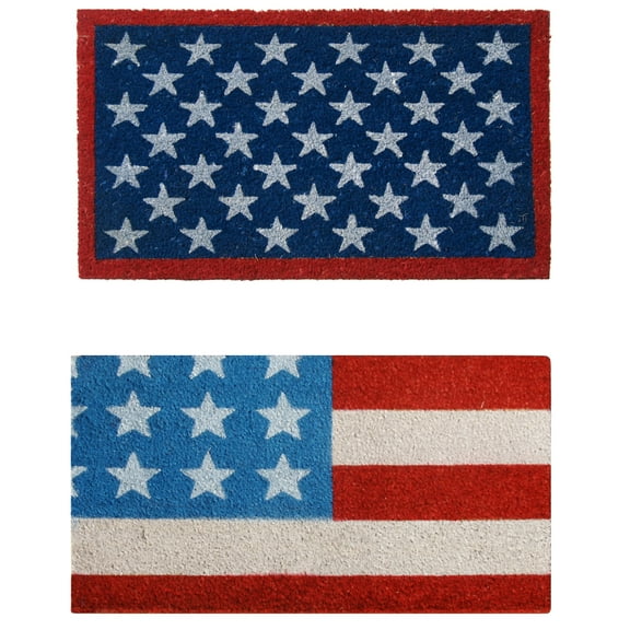 Rubber-Cal "American Flag Doormat" Kit - 18" x 30" - 2 Door Mats