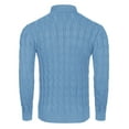 thumbnail image 3 of COOFANDY Men's Slim Fit Turtleneck Long Sleeve Sweater Casual Twisted Knitted Pullover Sweaters, 3 of 6