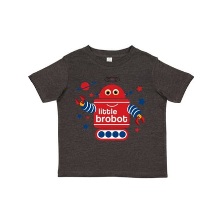 

Inktastic Robot Little Brother Gift Toddler Boy Girl T-Shirt
